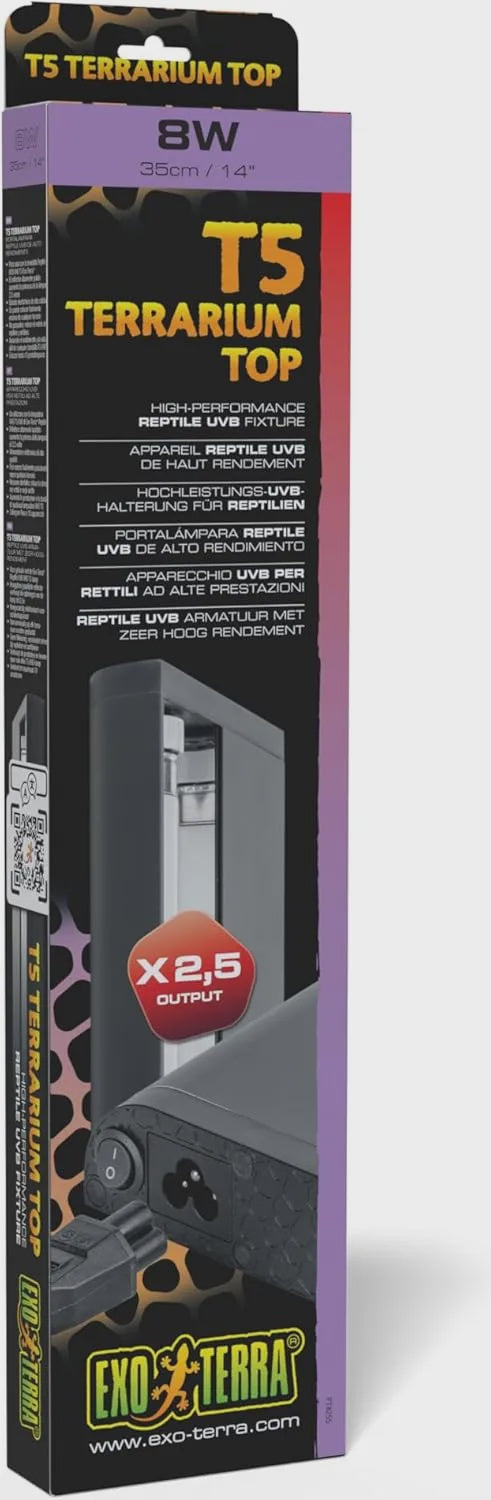 EXO TERRA T5 HIGH OUT PUT UVB REFLECTOR 35CM 8W